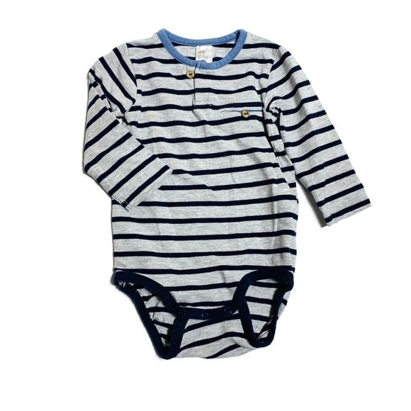 H&M baby 12-18M long sleeve bodysuit onesie - Picture 1 of 2